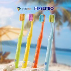 [Được chọn màu] Bàn Chải Niềng Răng Siêu Mềm Pesitro 6580 Ultra Soft Ortho Chải Răng Niềng Chuyên Dụng