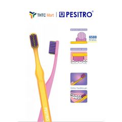 [Được chọn màu] Bàn Chải Niềng Răng Siêu Mềm Pesitro 6580 Ultra Soft Ortho Chải Răng Niềng Chuyên Dụng