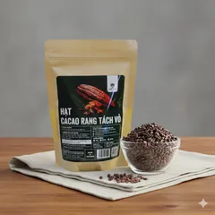 Hạt Cacao Tách Vỏ DEVA 200g - Cacao Nibs Rang Mộc Nguyên Chất, Superfood Tăng Cường Sức Khỏe, Hỗ Trợ Tim Mạch, Giảm Cân