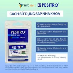 Sáp Nha Khoa Pesitro Ortho Wax Bổ Sung Vitamin E Giúp Giảm Đau Mau Lành Cho Người Niềng Răng