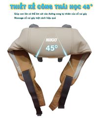 Máy Massage Cổ Vai Gáy Pin Sạc Nikio NK-139 - Thư Giãn Cùng Nhiệt Nóng, Chế Độ Massage Thông Minh, Dễ Dàng Mang Theo Cả Ngày
