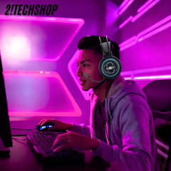 Tai nghe Gaming HP-DHE 8001U Leb RGB kết nối USB 7.1 âm thanh cực hay, có Mic, chuyên Game PC/Laptop