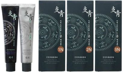 Nhuộm tóc phủ bạc nhanh 1 phút welcos Jichung color merit 2 x 120g