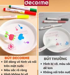 bút màu vẽ nổi trên nước Decorme bút lông màu bút viết bảng tô màu cho bé bút màu vẽ bảng trắng