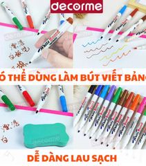 bút màu vẽ nổi trên nước Decorme bút lông màu bút viết bảng tô màu cho bé bút màu vẽ bảng trắng