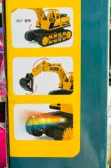 Xe Xúc Điều Khiển Từ Xa R/C 0306-20 Máy Xúc Công Trình Có Đèn Điều Khiển Vô Lăng Tiện Lợi Và Linh Hoạt