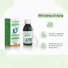 Xi Rô Ho Puressentiel Respiratory Cough Syrup 125ml - Cho trẻ trên 7 tuổi và cả gia đình