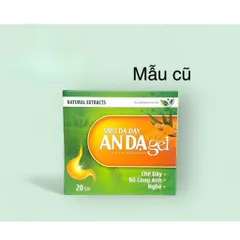 Siro Dạ Dày An Dạ gel giúp giảm acid dịch vị,làm lành vết loét(Hộp 15 gói)