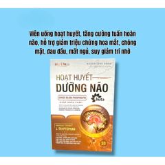 Hoạt huyết dưỡng não HuTa hỗ trợ ngủ ngon,tăng cường trí nhớ(Chai 30 viên)