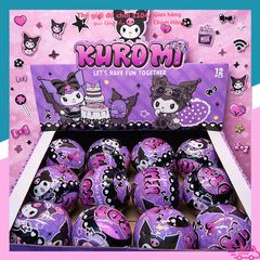 Hộp trứng đồ chơi Kuromi labubu capybara lol loại to 9.5cm, đồ chơi blindbox bất ngờ có card