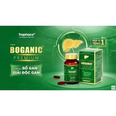 [Chính hãng] Viên uống Boganic premium hỗ trợ giải độc gan, men gan cao, tăng cường chức năng gan