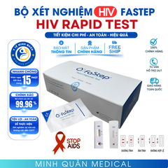 Bộ test xét nghiệm HIV Fastep của MỸ - Độ chính xác cao, dễ thực hiện
