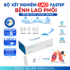 Bộ test nhanh xét nghiệm LAO Phổi Nhanh - thương hiệu FASTEP Mỹ, Kết Quả Chính Xác Trong 10-15 Phút