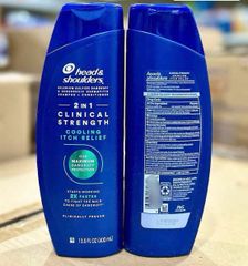Dầu Gội Chống Gàu Head & Shoulders Xanh 400ml - Dịu Nhẹ, Hiệu Quả Trong Việc cải thiện Gàu, Sáng Bóng Tóc