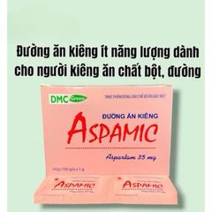 Đường Ăn Kiêng ASPAMIC 35mg dùng cho người tiểu đường ,ăn kiêng (Hộp 100gói)