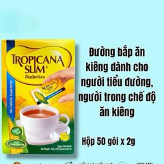 Đường bắp ăn kiêng Tropicana Slim cho người tiểu đường,người muốn giảm cân (Hộp 50 gói)