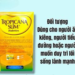 Đường bắp ăn kiêng Tropicana Slim cho người tiểu đường,người muốn giảm cân (Hộp 50 gói)