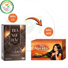 Trà Ngũ Hắc Premium- Mè Đen, Đậu Đen, Gạo Lứt Đen, Dâu Tằm, Hắc Kỉ Tử giúp bổ thận thanh lọc cơ thể, đẹp da, dưỡng tóc và làm đen tóc giúp tóc chắc khỏe ( Hộp 20 gói x 5gr)