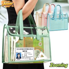 [MẪU MỚI] Túi đựng hồ sơ trong suốt ZOOMING đựng tài liệu PVC di động đa chức năng Đồ dùng văn phòng 640611