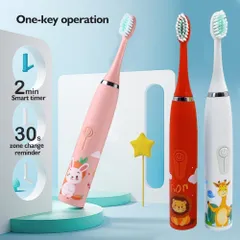 Bàn chải đánh răng tự động cho bé mẫu (SẠC ĐIỆN gồm 4 chế độ) , bàn chải đánh răng điện