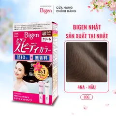 Thuốc Nhuộm Tóc Phủ Bạc Dạng Kem Bigen Speedy Color Cream - Bigen Nhật Bền Màu Phủ Bạc Thảo Dược Hoàn Hảo 80ml 640615