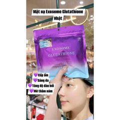 [MẪU MỚI 2026] Mặt nạ dưỡng trắng Exosome Glutathione 30 miếng - Nội địa Nhật