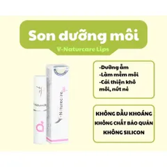 Son dưỡng môi V-NATURECARE LIPS dưỡng ẩm, làm mềm môi, giúp cải thiện tình trạng khô môi, nứt nẻ môi