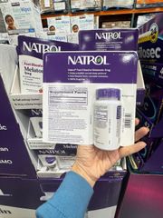 Viên ngậm hỗ trợ giấc ngủ Natrol Sleep 5mg 250 viên - Giúp ngủ ngon, thư giãn tinh thần, không cần nước, hương vị dâu tây