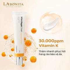 Kem Dưỡng Làm Dịu Và Phục Hồi Da La Bonita Vita K Repair Cream 30ml