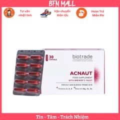 Viên Uống Giảm Mụn Biotrade Acnaut Food Supplement 30 Viên Giảm  Mụn Làm Đẹp Da