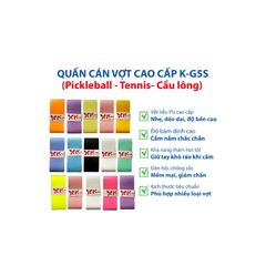 Quấn Cán Vợt KINGTEK KG5S-10 Cao Cấp Hộp 10 Cái (TV1510)