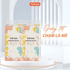 Giấy vệ sinh treo tường TopGia đa sắc đa năng từ bột giấy thiên nhiên, 1280 tờ/4 lớp