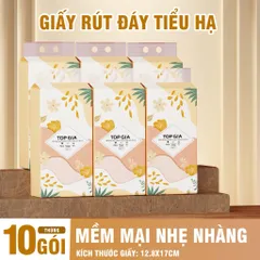 [Sỉ] Thùng 6 bịch khăn giấy vệ sinh treo tường Tiểu Hạ 1000 tờ làm từ bột gỗ thiên nhiên, an toàn