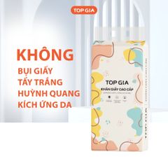 Giấy vệ sinh treo tường TopGia đa sắc đa năng từ bột giấy thiên nhiên, 1280 tờ/4 lớp