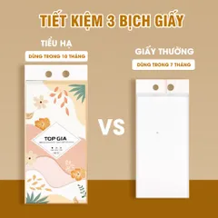 [Sỉ] Thùng 6 bịch khăn giấy vệ sinh treo tường Tiểu Hạ 1000 tờ làm từ bột gỗ thiên nhiên, an toàn