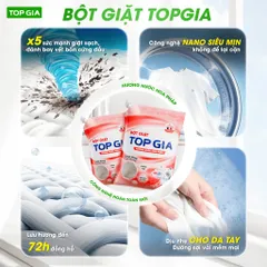 [Sỉ] Bột giặt TopGia hương nước hoa pháp