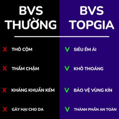 [Sỉ] Băng vệ sinh ban đêm Topgia 35cm siêu thấm hút vải ko dệt êm ái giảm trào ngược 3 miếng/gói