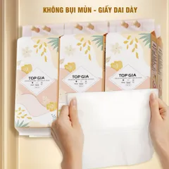 [Sỉ] Thùng 6 bịch khăn giấy vệ sinh treo tường Tiểu Hạ 1000 tờ làm từ bột gỗ thiên nhiên, an toàn