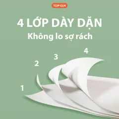 [Sỉ] Khăn giấy rút treo tường TopGia Sắc Việt 1280 tờ, giấy vệ sinh dành cho gia đình Việt
