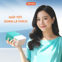 [Sỉ] Thùng 30 gói giấy ăn TopGia gấu trúc rút 3 màu cao cấp 4 lớp dày dặn, mềm mịn
