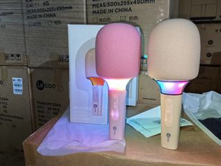 Micro karaoke không dây LENOVO Lecoo MCS360 , có TWS 2 mic, đèn RGB, cổng AUX