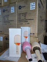 Micro karaoke không dây LENOVO Lecoo MCS360 , có TWS 2 mic, đèn RGB, cổng AUX