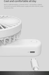Quạt Cầm Tay XIAOMI Qualitell ZS6003, tích điện, có thể gập gọn, 3 chế độ gió