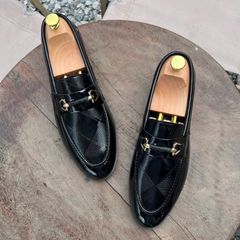 ( Mã D65 ) Giày tây lười da bóng kính hottrend, Giầy da trẻ trung đi tiệc đế cao su mềm chống trơn trượt đế có khâu 640920