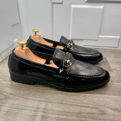 ( Mã D65 ) Giày lười nam da bóng kính mềm, Giầy da trẻ trung đi tiệc đế cao su mềm chống trơn trượt đế có khâu chỉ