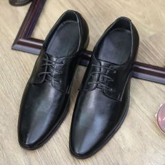 ( Mã D20 ) Giày derby công sở da PU, giày da nam thiết kế tối giản đế cao su 3cm chống trơn trượt có khâu chỉ chắc chắn 640931