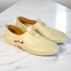 ( Mã D61 ) Giày slip-on thiết kế trẻ trung, Giày nam da Simili đế cao su non có khâu chỉ đủ size từ 38 đến 43