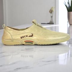 ( Mã D61 ) Giày slip-on thiết kế trẻ trung, Giày nam da Simili đế cao su non có khâu chỉ đủ size từ 38 đến 43