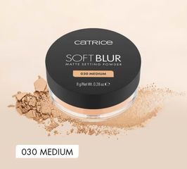 (Đức) Phấn Phủ Catrice Kiềm Dầu Mỏng Nhẹ Nâng Tông Catrice Soft Blur Matte Setting Powder 8g