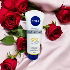Nivea Q10 Anti Age Care 3in1 Hand Cream 100ml Dưỡng Tay Mềm Mịn